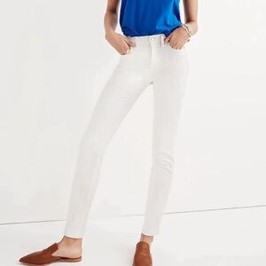 MADEWELL | 9” Skinny High Rise Jeans | White | Size 30